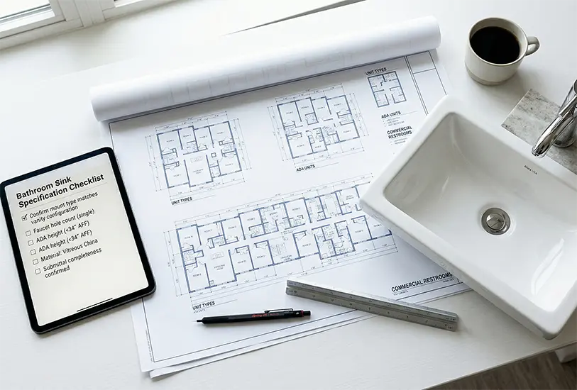 Bathroom Sink Specification Checklist for Multifamily and Commercial Projects
