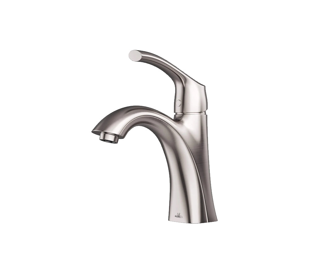 Single Hole 1-Handle Bathroom Faucet with Pop-up Drain in Brushed Nickel, A-6550-BN