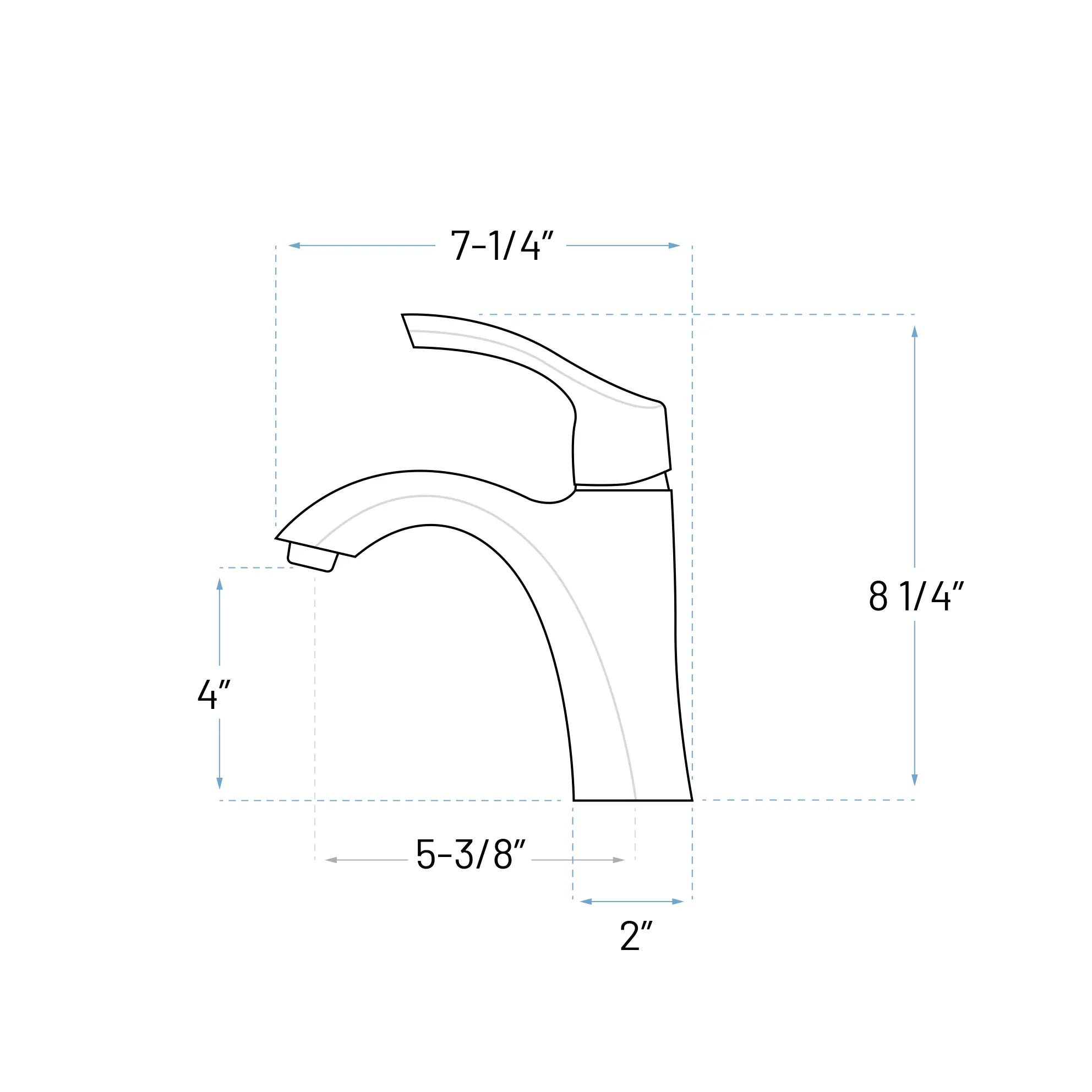 Single Hole 1-Handle Bathroom Faucet with Pop-up Drain in Brushed Nickel, A-6550-BN