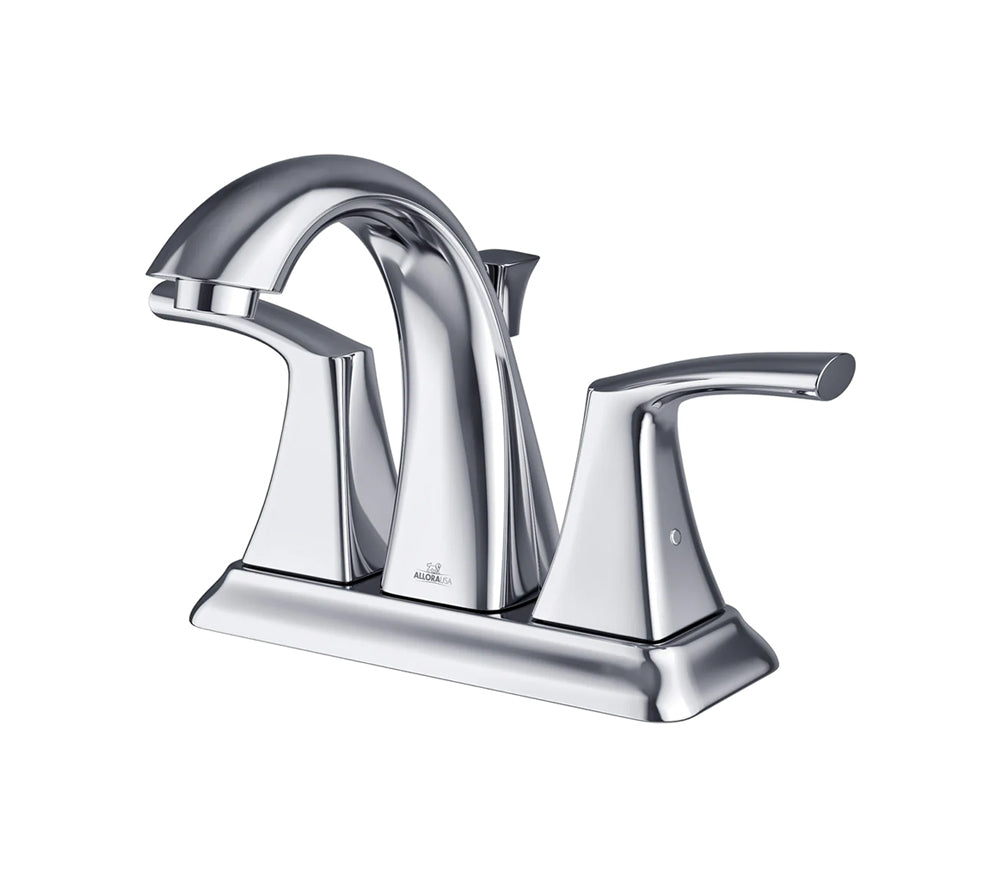 Centerset Two Handle Bathroom Faucet with Pop-up Drain in Chrome, A-6560-C