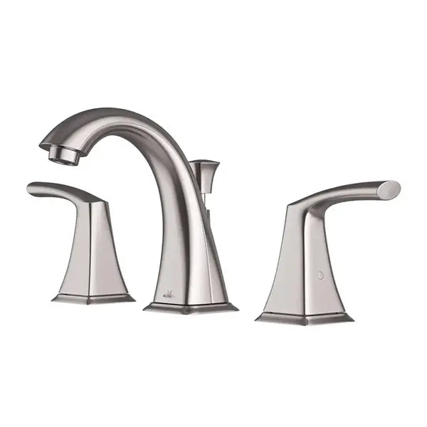 Two Handle Widespread Bathroom Faucet with Pop-up Drain in Brushed Nickel, A-6570-BN