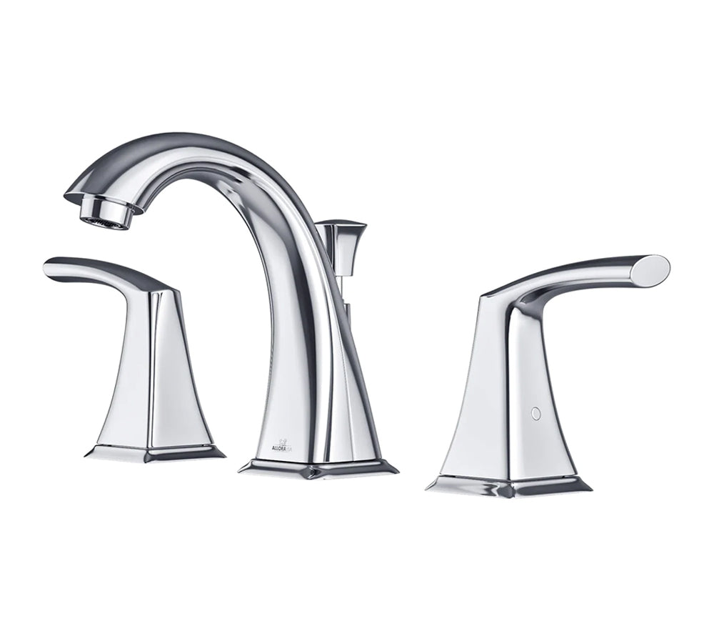 Widespread Two Handle Bathroom Faucet with Pop-up Drain in Chrome, A-6570-C