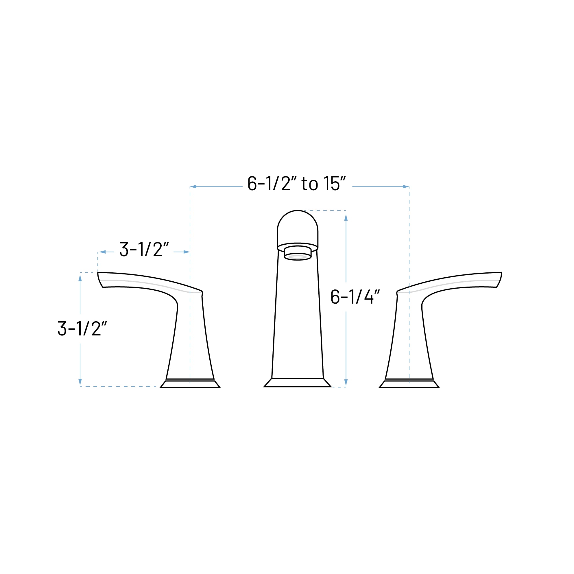 Two Handle Widespread Bathroom Faucet with Pop-up Drain in Brushed Nickel, A-6570-BN