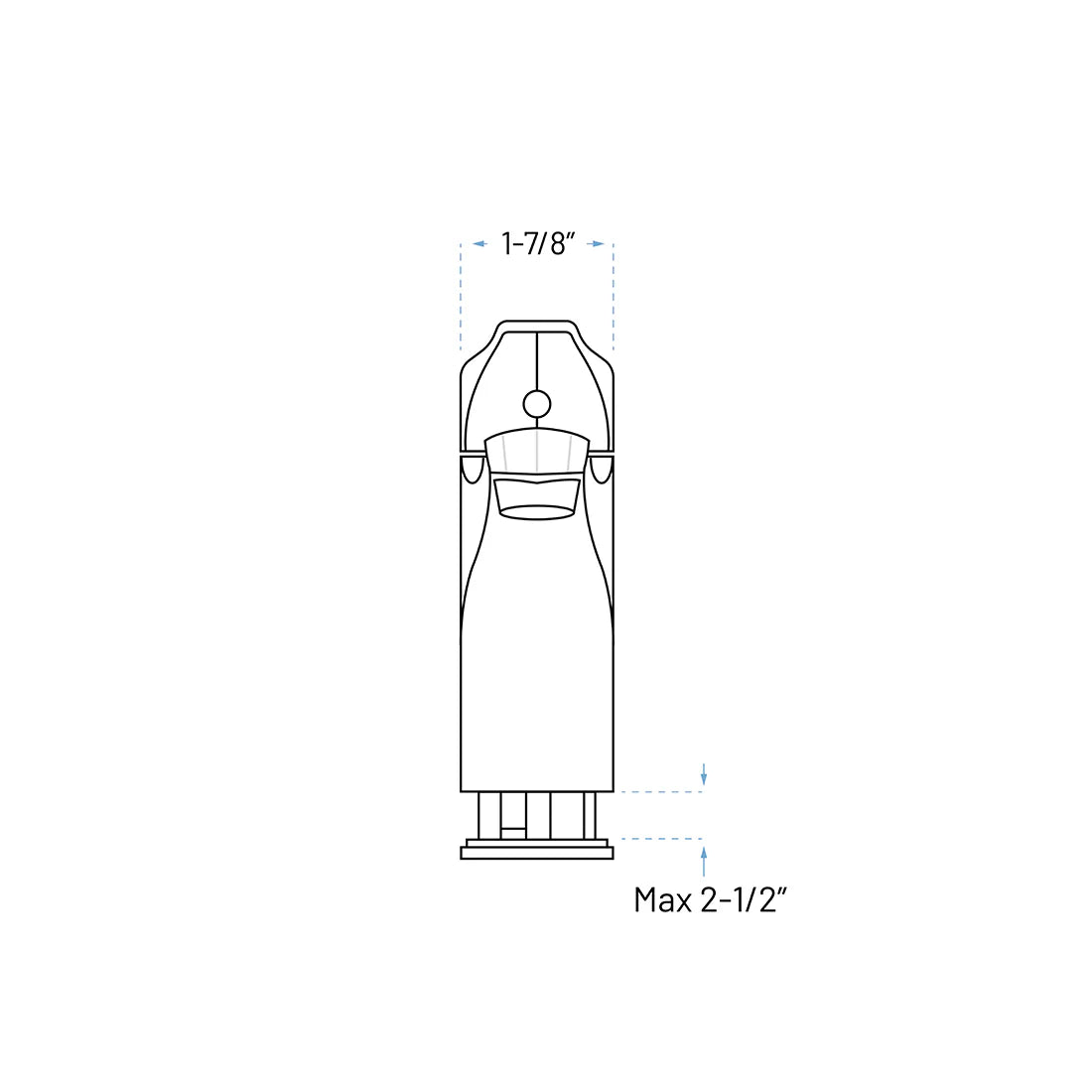 Brushed Nickel Single Handle Bathroom Faucet with Push Drain – Round Base, A-7001-BN
