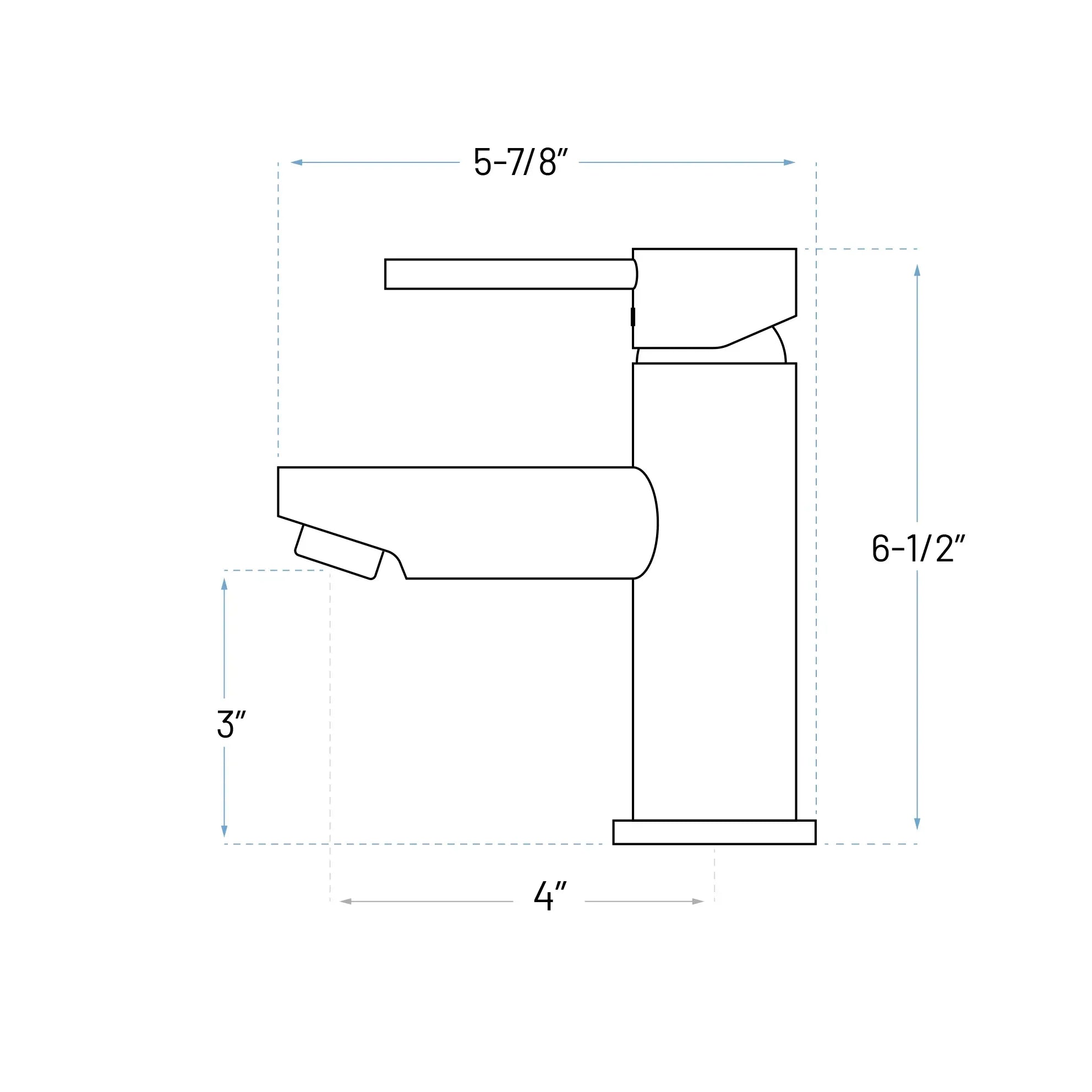 Brushed Nickel Single Handle Bathroom Faucet with Pop-up Drain, A-7002-BN