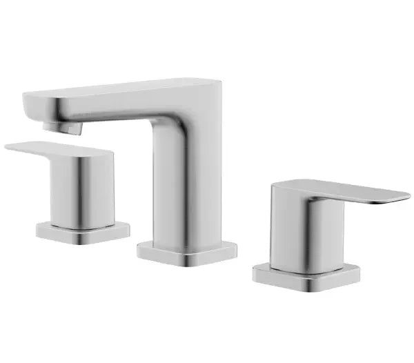 Brushed Nickel Widespread Two Handle Bathroom Sink Faucet with Pop-up Drain, A-7014-BN