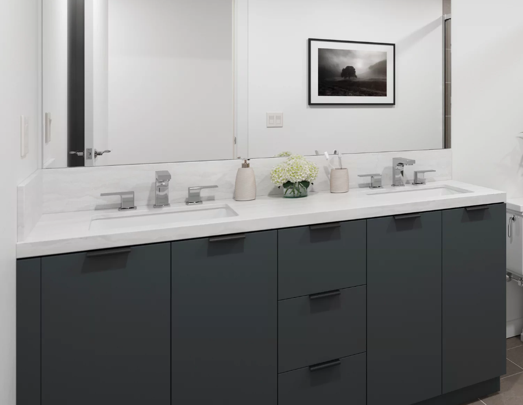 Chrome Widespread Two Handle Bathroom Faucet with Pop-up Drain, A-7014-C