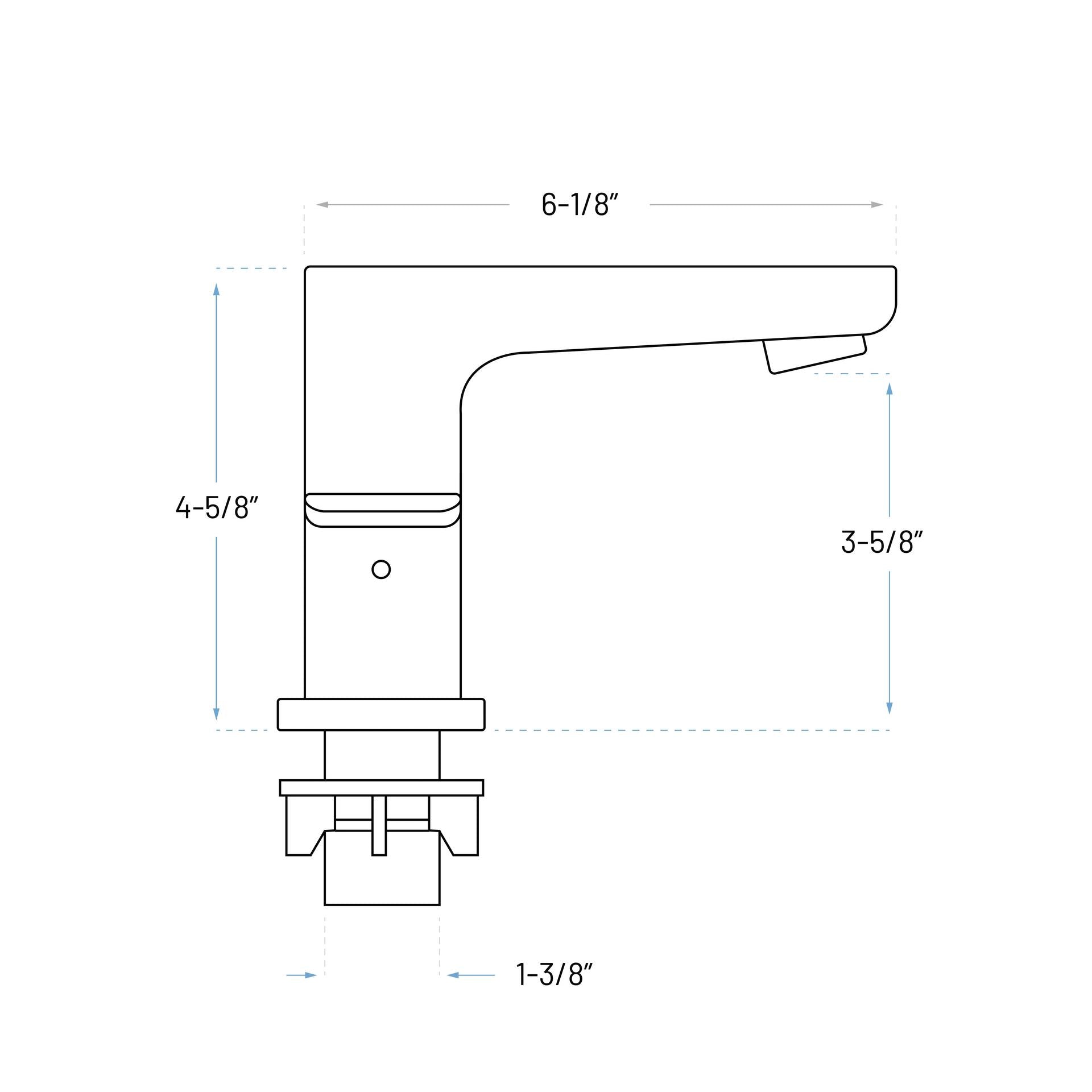 Chrome Widespread Two Handle Bathroom Faucet with Pop-up Drain, A-7014-C