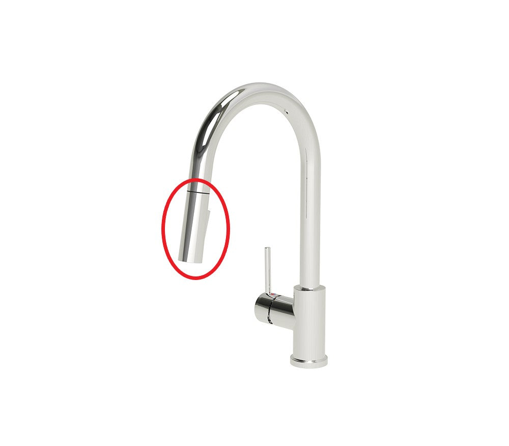 Pull Down Chrome Cylinder Kitchen Faucet Sprayer Head Replacement, AL805C