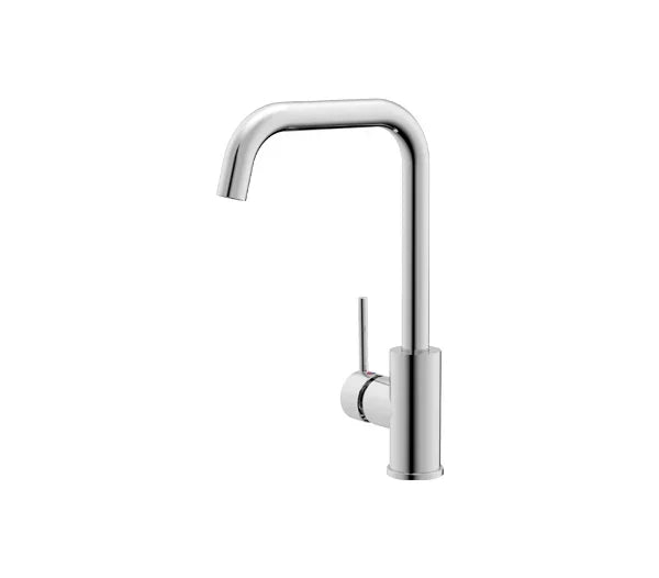 Chrome High-Arch Single Handle Modern Kitchen Faucet, A-809-C