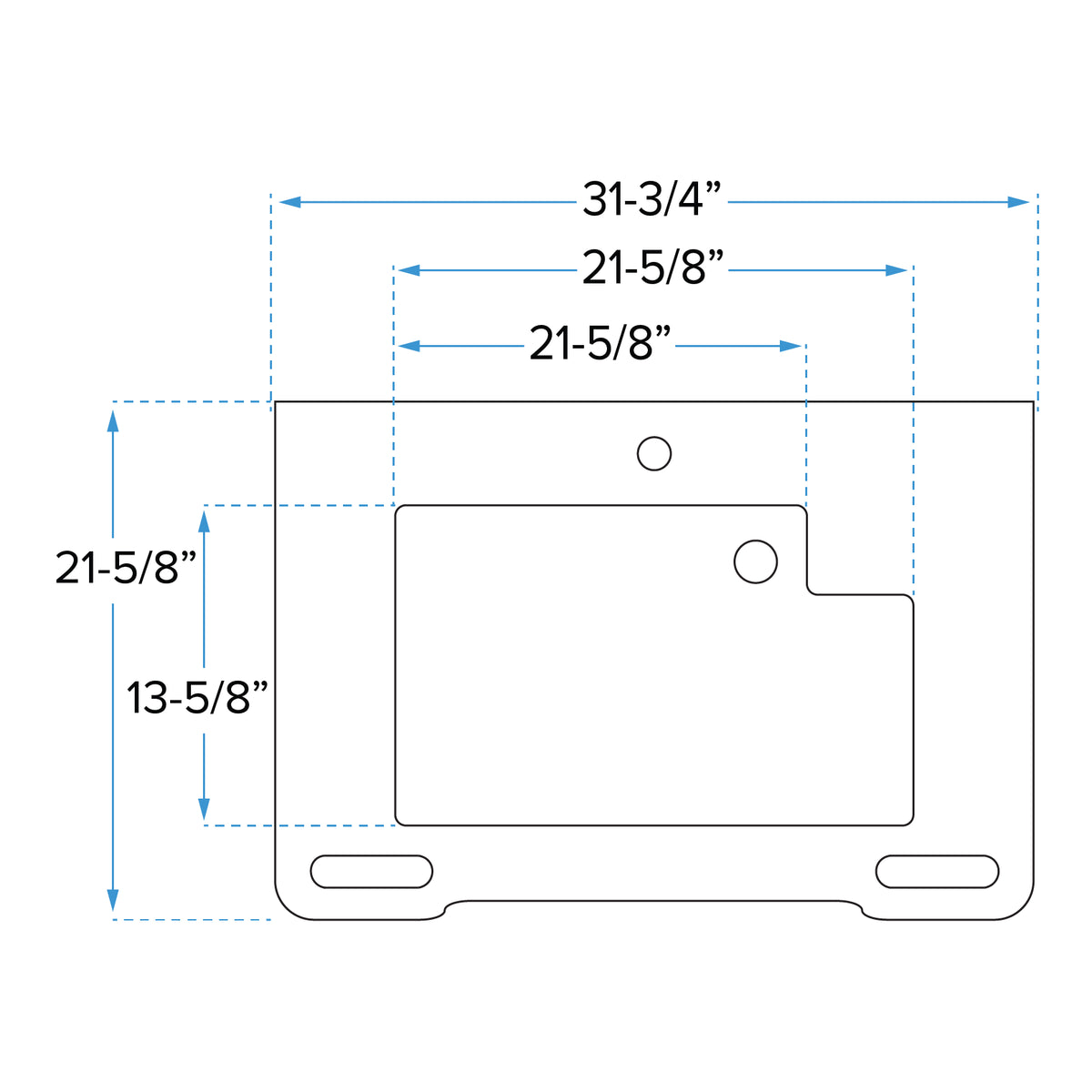 31-3/4 in. ADA Compliant Wall-Mounted Bathroom Vanity with Ceramic Sink, Built-In Support Handles, and Matte Grey Cabinet