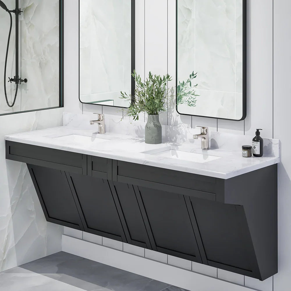 17 x 13" Rectangular Porcelain Undermount Bathroom Sink with Overflow in White, VCS-1115-R