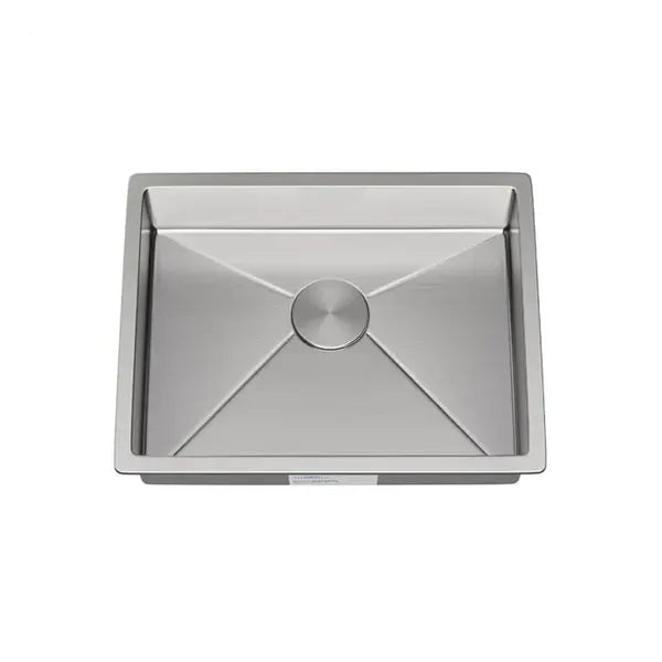 23" Undermount Stainless Steel Single Bowl ADA-Compliant Kitchen Sink
