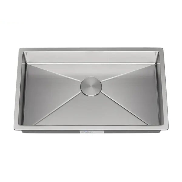 27" Undermount Stainless Steel Single Bowl ADA-Compliant Kitchen Sink
