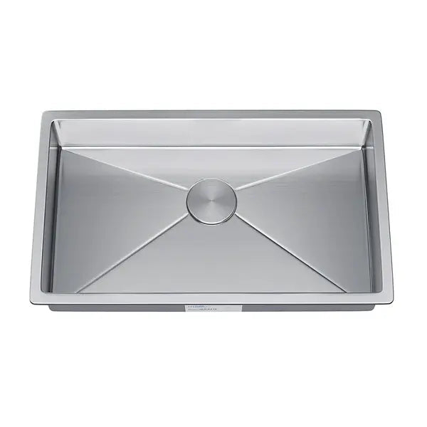 31" Undermount Stainless Steel Single Bowl ADA-Compliant Kitchen Sink