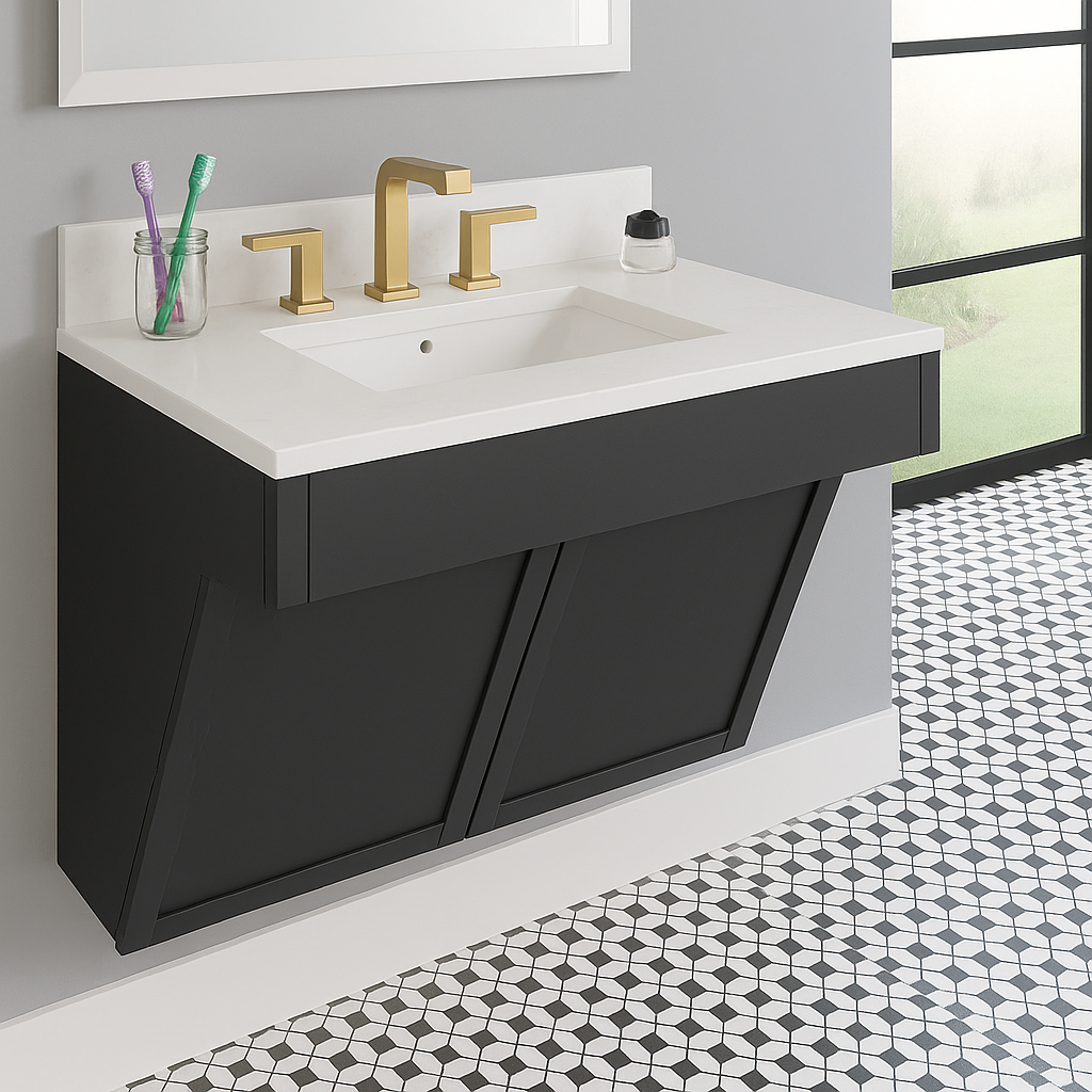 21" x 15" Shallow White Porcelain Undermount ADA Rectangular Bathroom Sink, ADA-VCS-1318-R