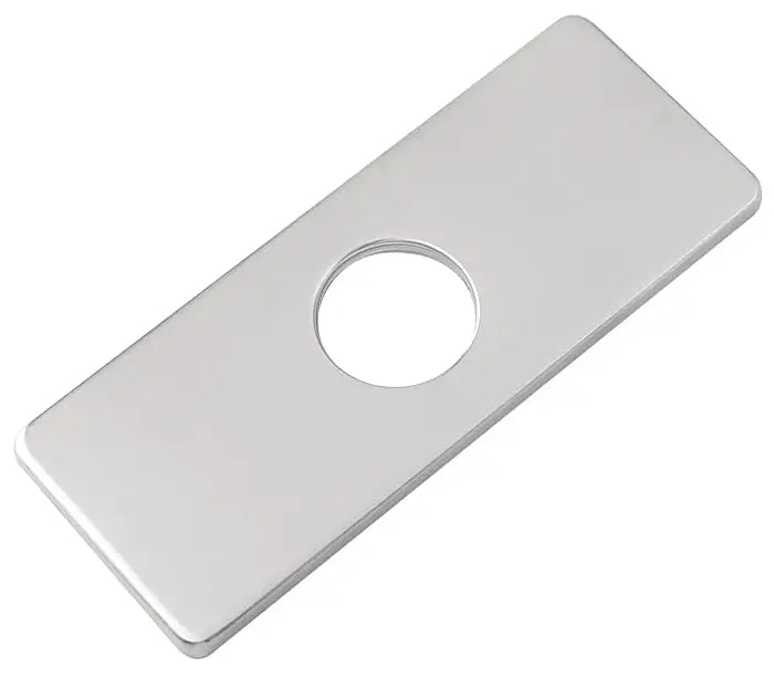 6-Inch Square Brushed Nickel Bathroom Deck Plate, AL4-16-BN