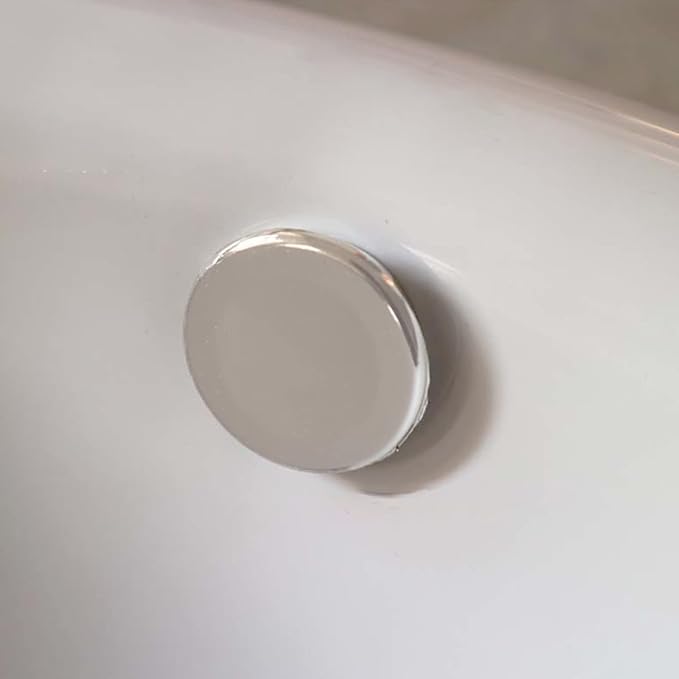 Four-Pack Chrome Sink Overflow Cover Trim Insert Set, AL6-06