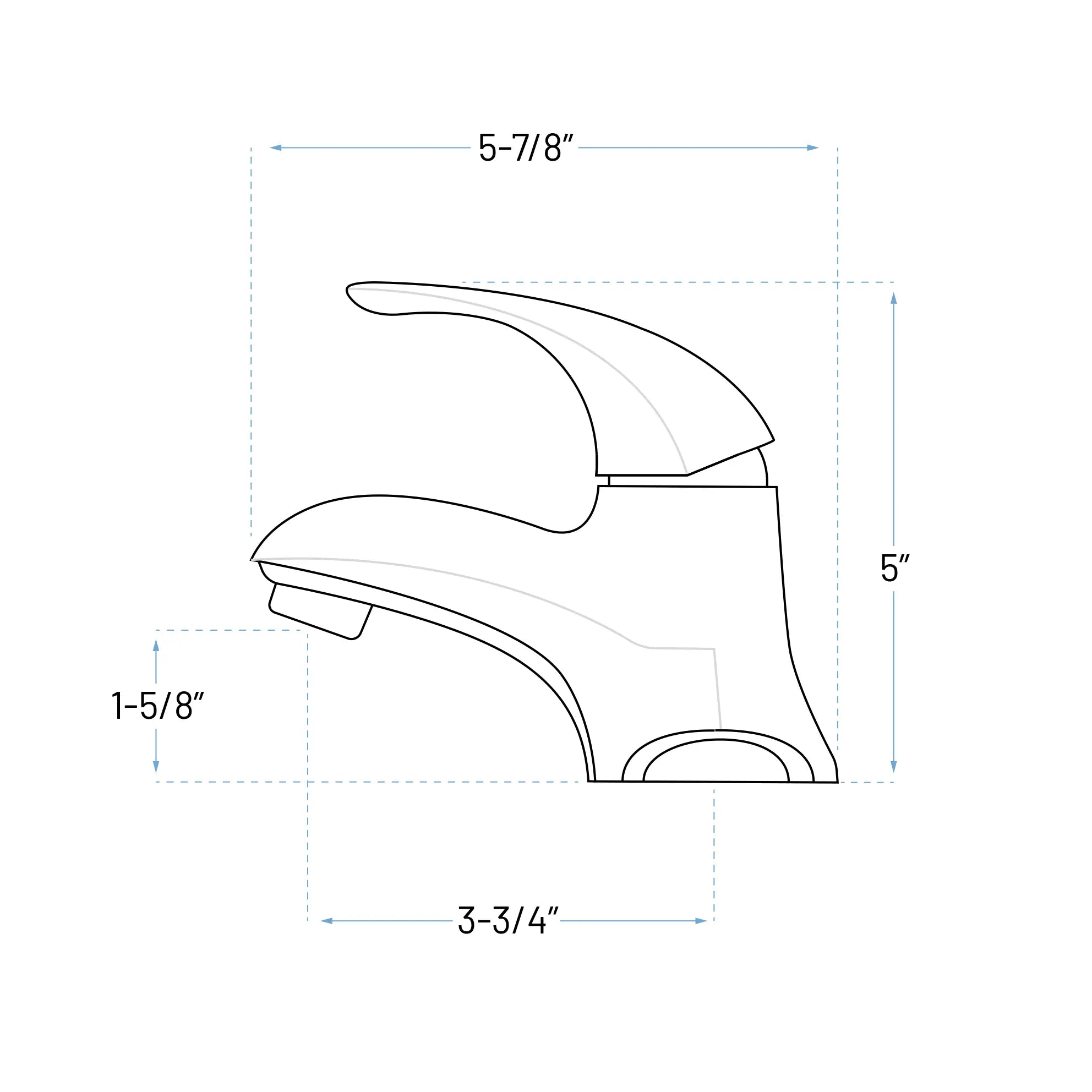 Centerset Single Handle Bathroom Faucet with Pop-up Drain in Chrome, B-4000-C