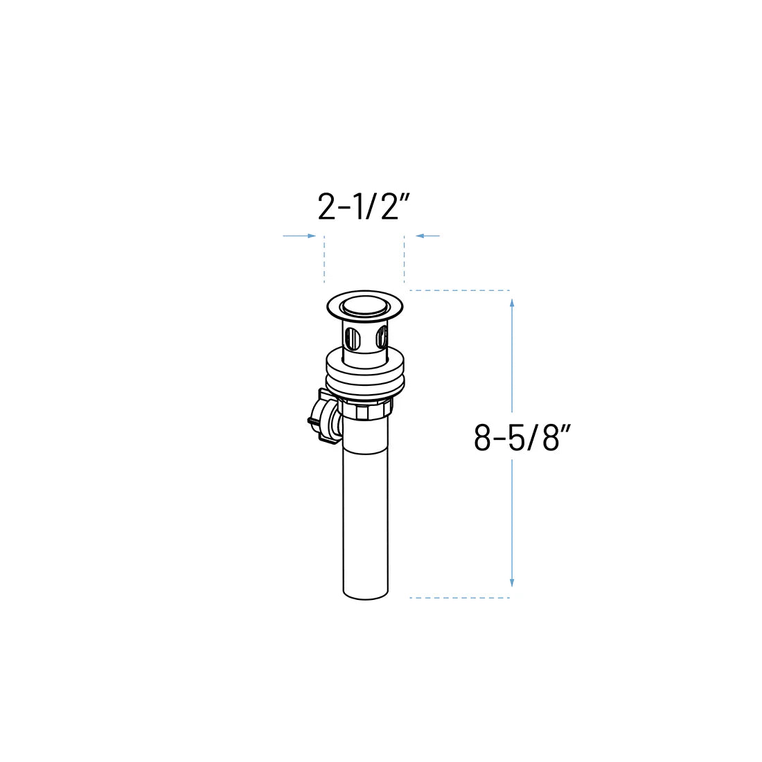Centerset Single Handle Bathroom Faucet with Pop-up Drain in Chrome, B-4000-C