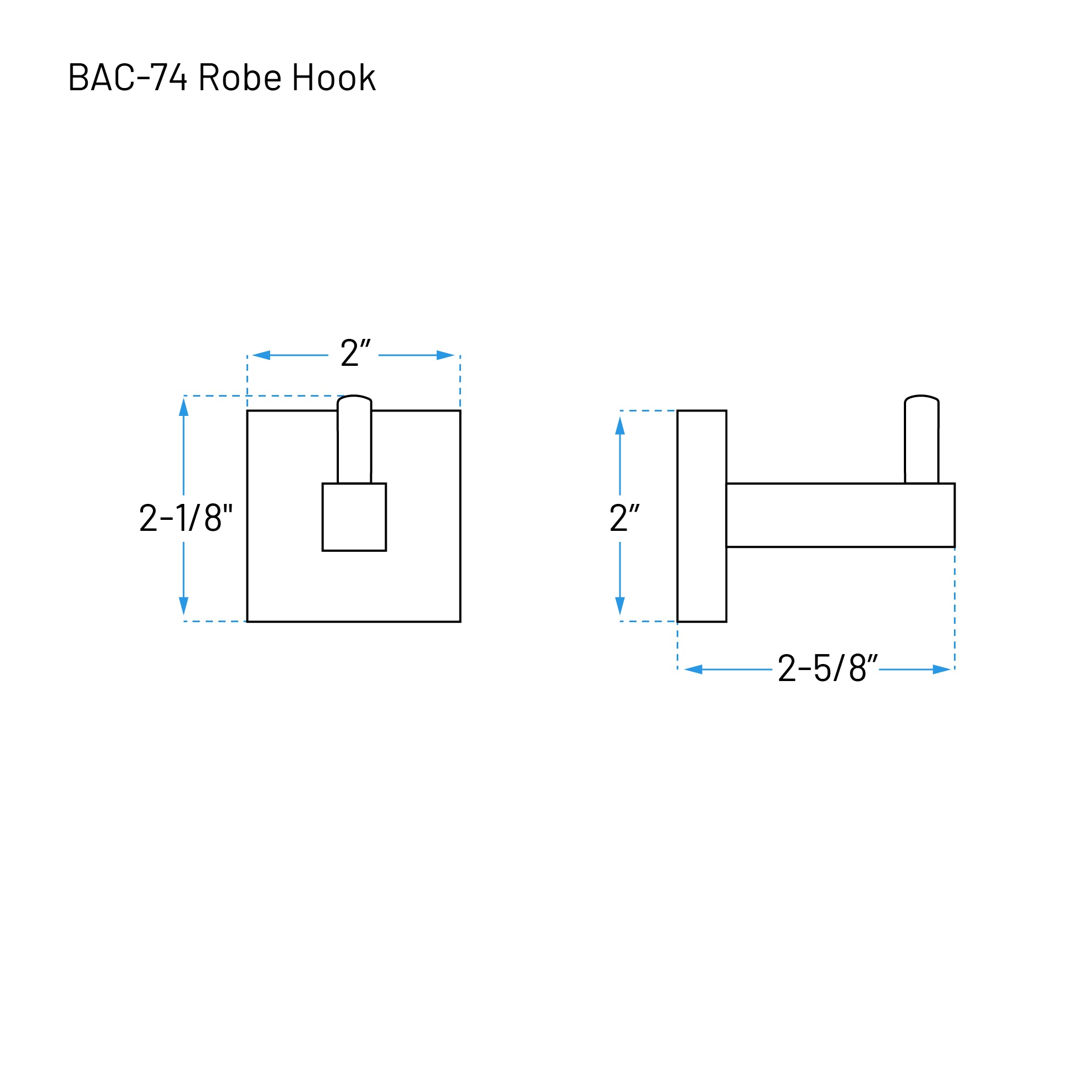 Rainvera Chrome Four-Piece Bathroom Accessory Set, BAC-74-C