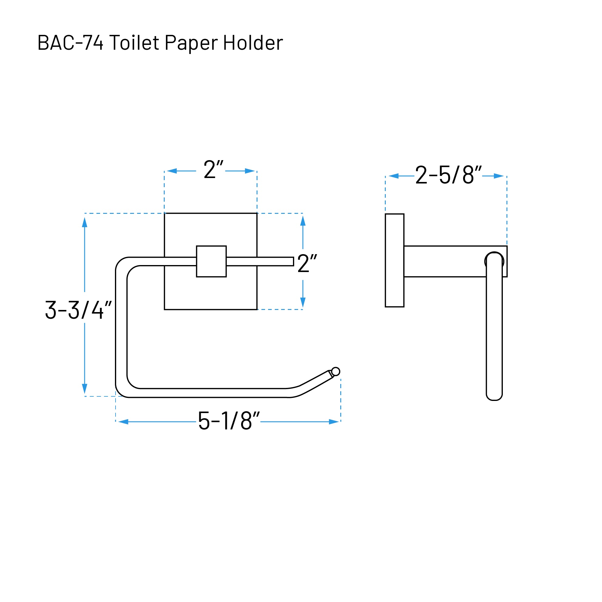 Rainvera Chrome Four-Piece Bathroom Accessory Set, BAC-74-C