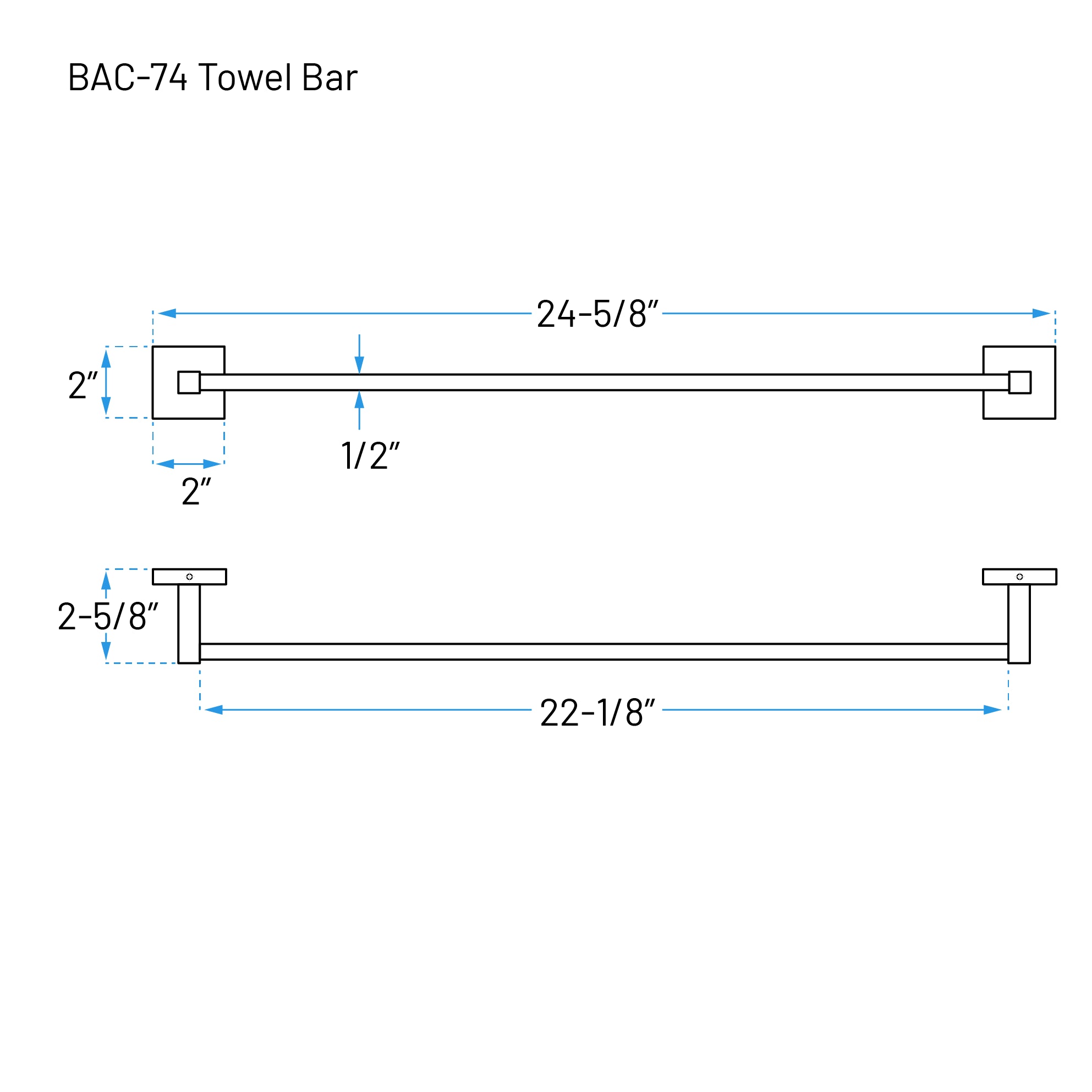 Rainvera Chrome Four-Piece Bathroom Accessory Set, BAC-74-C