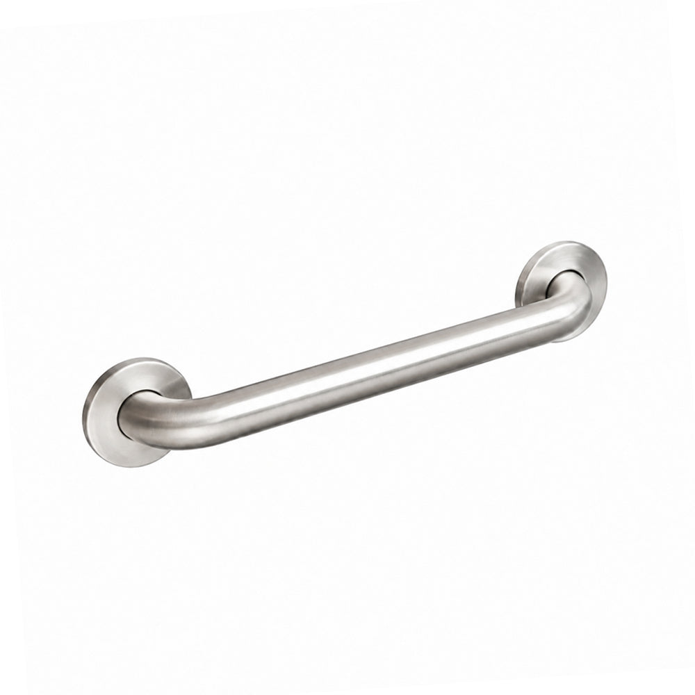 18-Inch Brushed Nickel ADA Grab Bar with Concealed Snap Covers