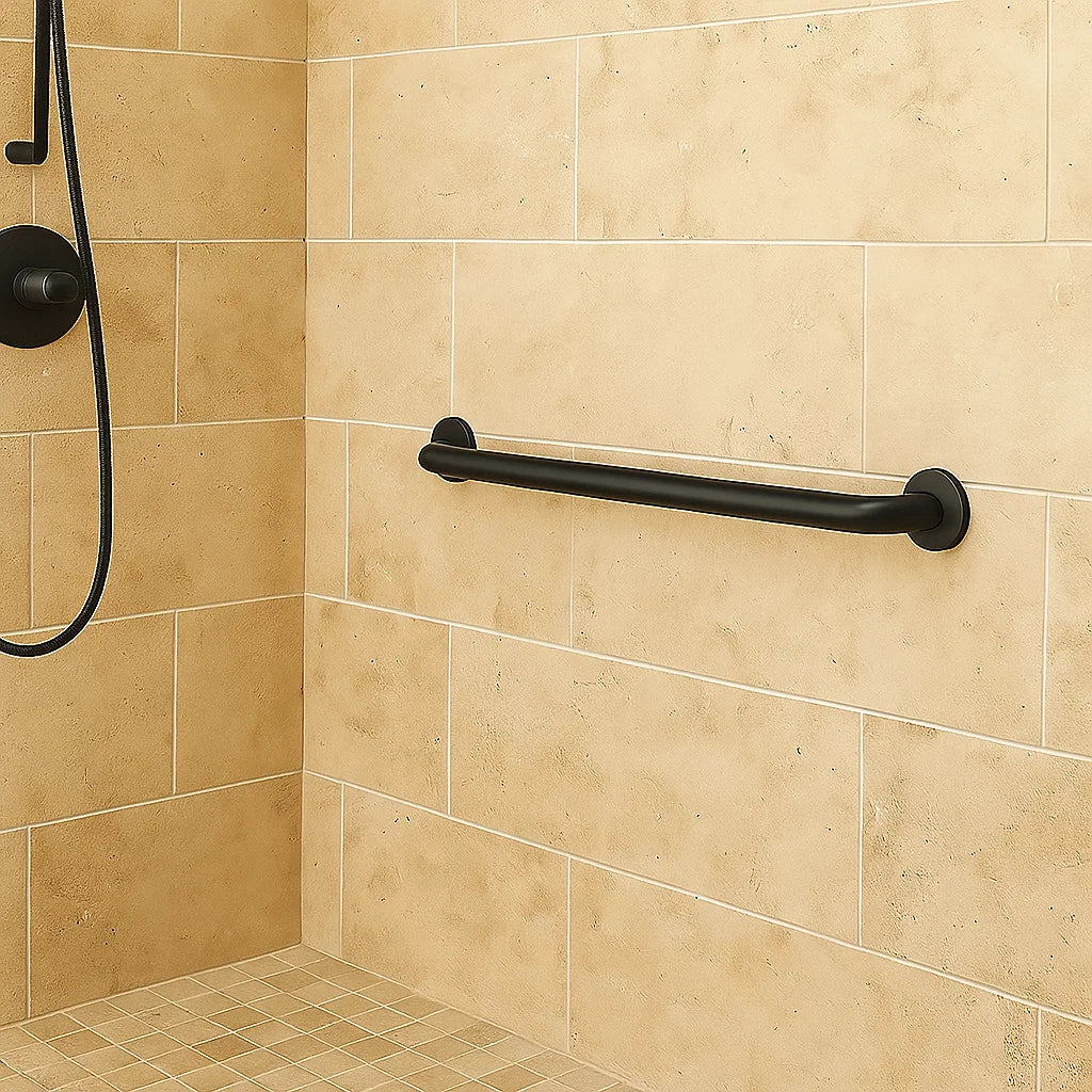 ADA-Compliant Safety Stainless Steel Grab Bar with 500 Pound Capacity, GB-100