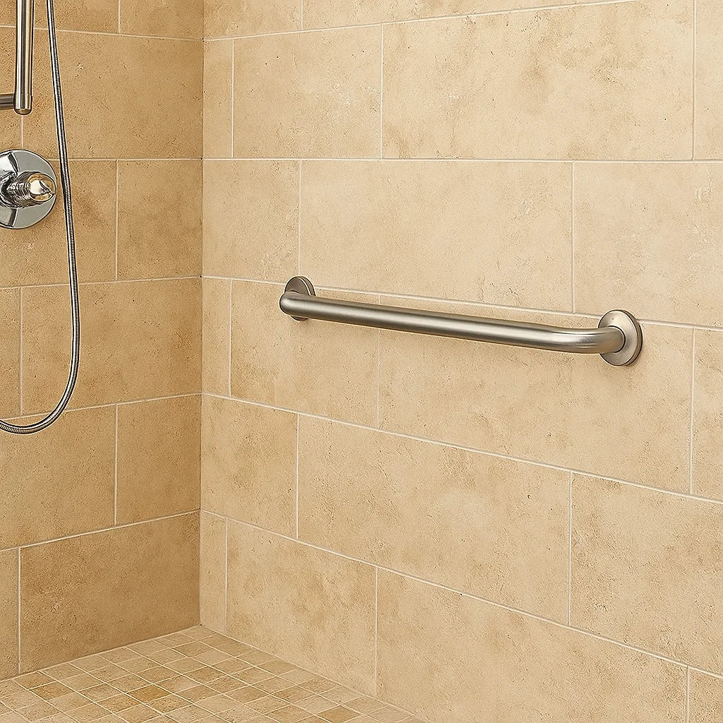 ADA-Compliant Safety Stainless Steel Grab Bar with 500 Pound Capacity, GB-100