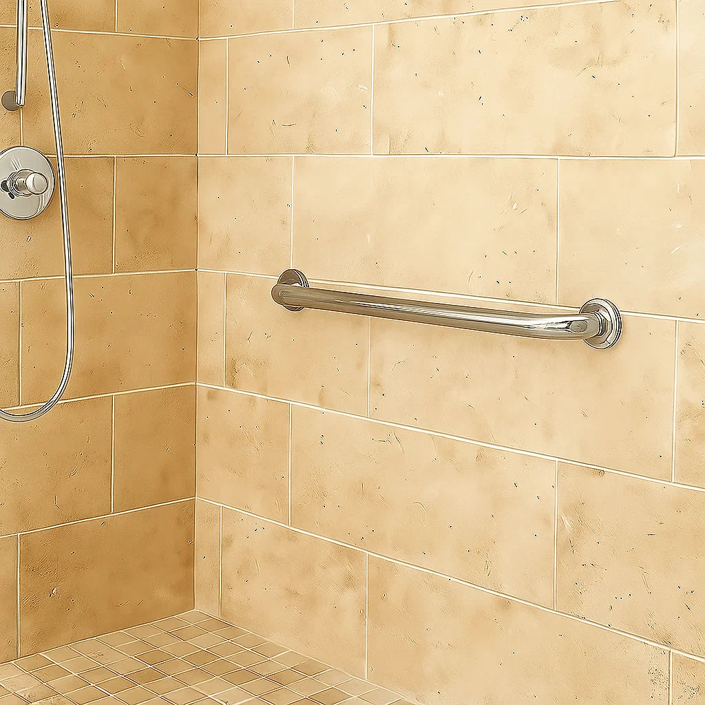 ADA-Compliant Safety Stainless Steel Grab Bar with 500 Pound Capacity, GB-100