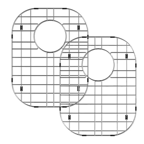 12-1/8" Stainless Steel Grid Bottom Protector for Double Bowl Kitchen Sink (2 PCS), GR-3218