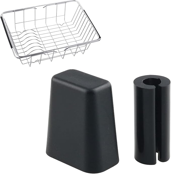 8-Pack Black Replacement Feet Protectors for Sink Grid, AL6-13