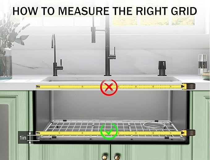 16" Stainless Steel Grid Bottom Protector for Kitchen or Bar Sink, GR-2117-R25
