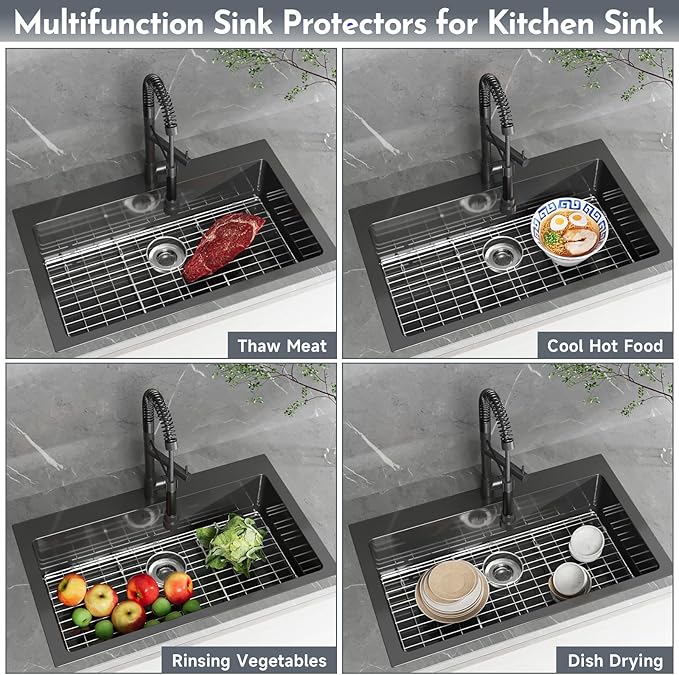 23-1/4" Stainless Steel Grid Bottom Protector for Kitchen Sink, GR-2718