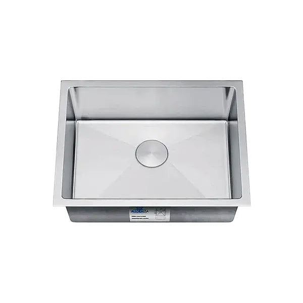 23" Undermount Stainless Steel Deep Single Bowl Kitchen Sink, KH-2318-10-S-R15