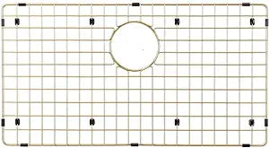 30" Gold Undermount Stainless Steel Single Bowl Kitchen Sink, KH-3018-9-S-R15-GL