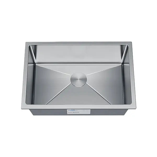 27" Large Undermount 7-Inch Deep Stainless Steel Single Bowl Kitchen Sink, KH-2718-7-S-R15