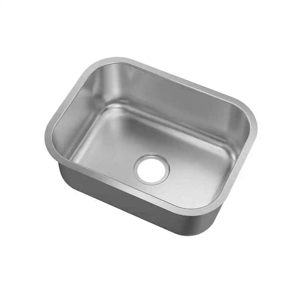 23" Undermount Stainless Steel Single Bowl Kitchen Sink, KSN-2318-9-S