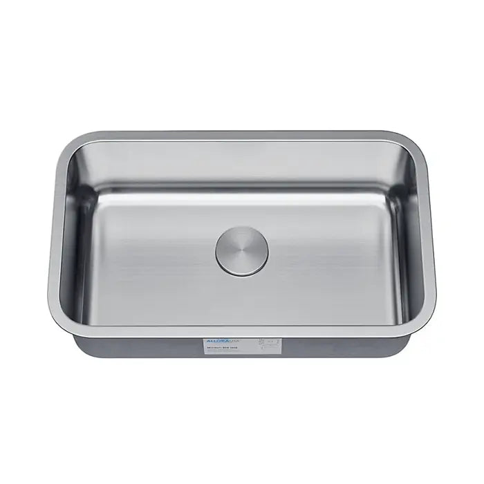 30" Undermount Shallow Stainless Steel Kitchen Sink - 7-inch Depth, KSN-3018-7-S