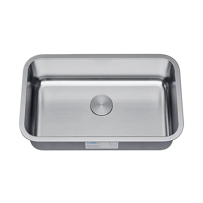 31" Large Undermount Stainless Steel Single Bowl Kitchen Sink, KSN-3118-9-S