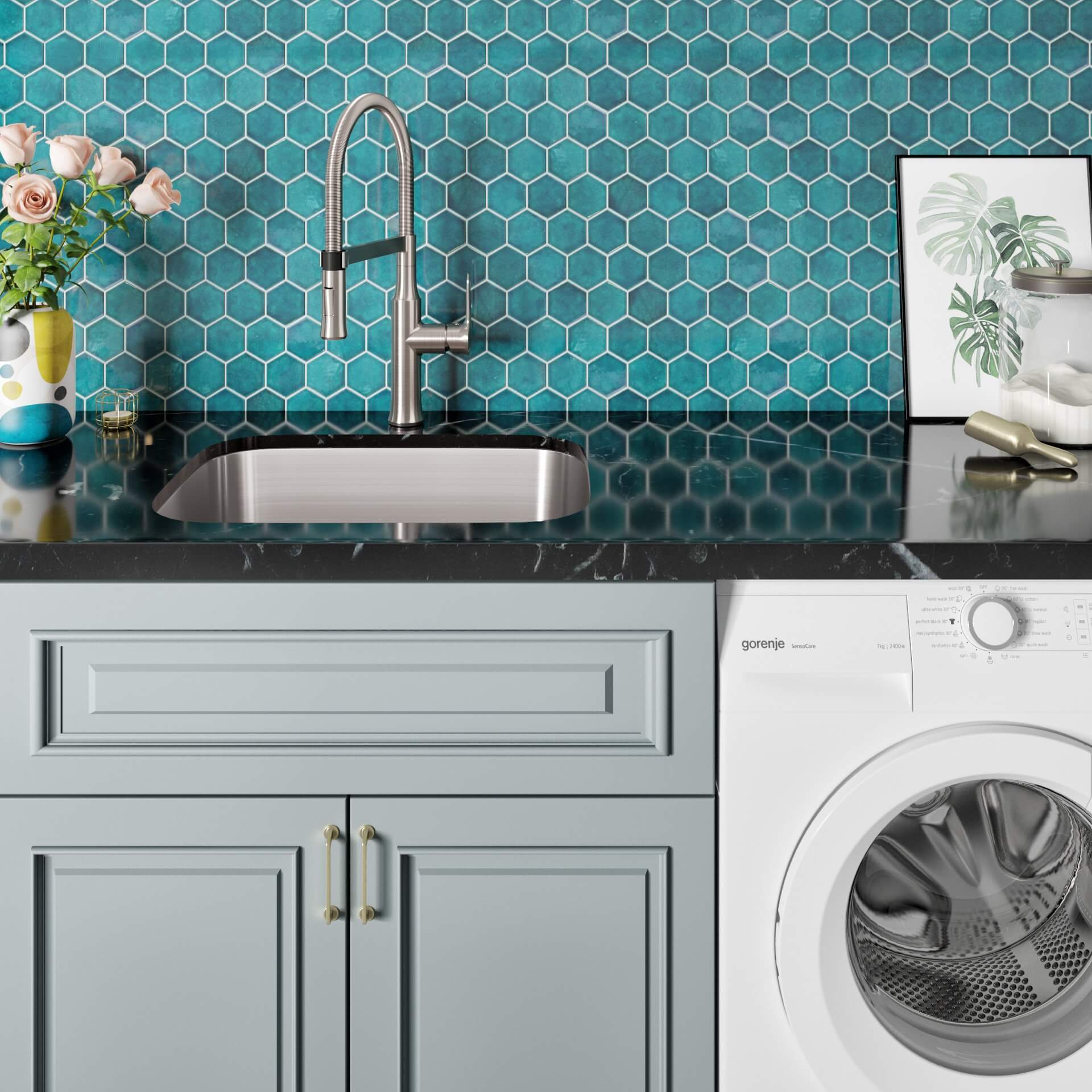 23" Stainless Steel Deep Undermount Laundry Sink, LS-2318-12-S