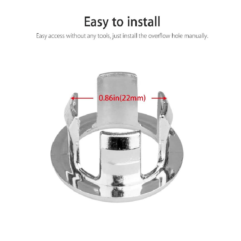 AL6-05 Bathroom Sink Overflow Rings, Two-Pack