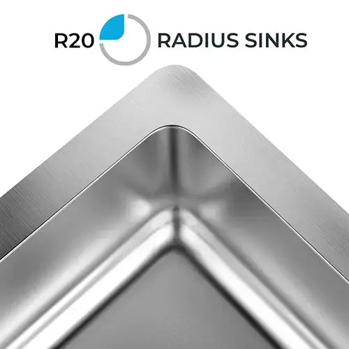 16" Undermount Stainless Steel Bar & Prep Sink, KH-1618-9-S-R20