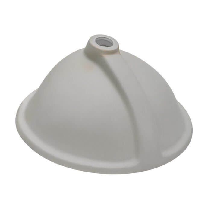 15" Oval Porcelain Undermount Bathroom Sink with Overlow Drain in White, VCS-1013-O