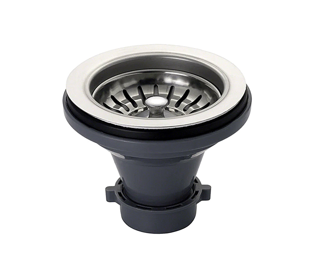 Stainless Steel Basket Strainer for 3-1/2" Kitchen Sink Drains, SR-220