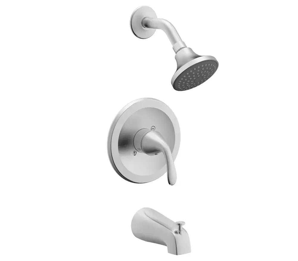 Velora Brushed Nickel Tub and Shower Faucet Trim Kit with Shower Head, ST-7001-SH-BN