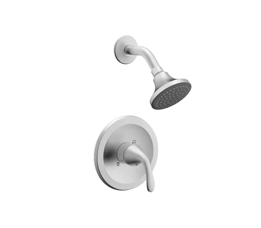 Velora Brushed Nickel Single Handle Shower Faucet Trim Kit with Shower Head, ST-7011-SH-BN