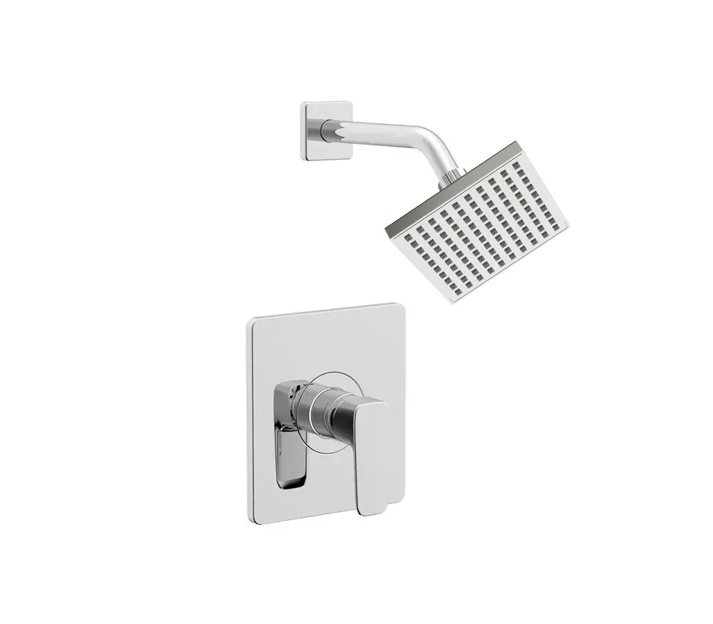 Rainvera Chrome Single Handle Shower Trim Kit with Shower Head, ST-7014-SH-C