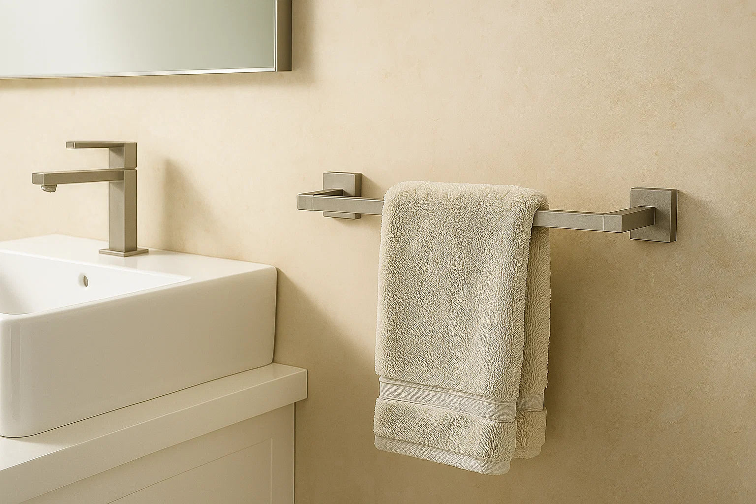 Rainvera Brushed Nickel Four-Piece Bathroom Accessory Set, BAC-74-BN